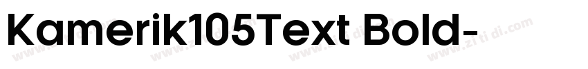 Kamerik105Text Bold字体转换
